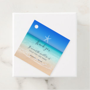 Beach Ocean Starfish Thank You Favour Tags