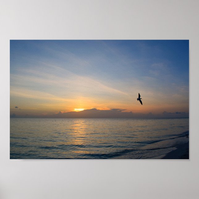 Beach Ocean Sunset Photo 195 Poster (Front)