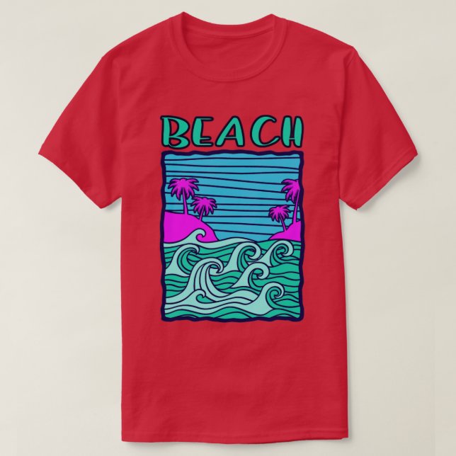 Beach Ocean T-Shirt (Design Front)