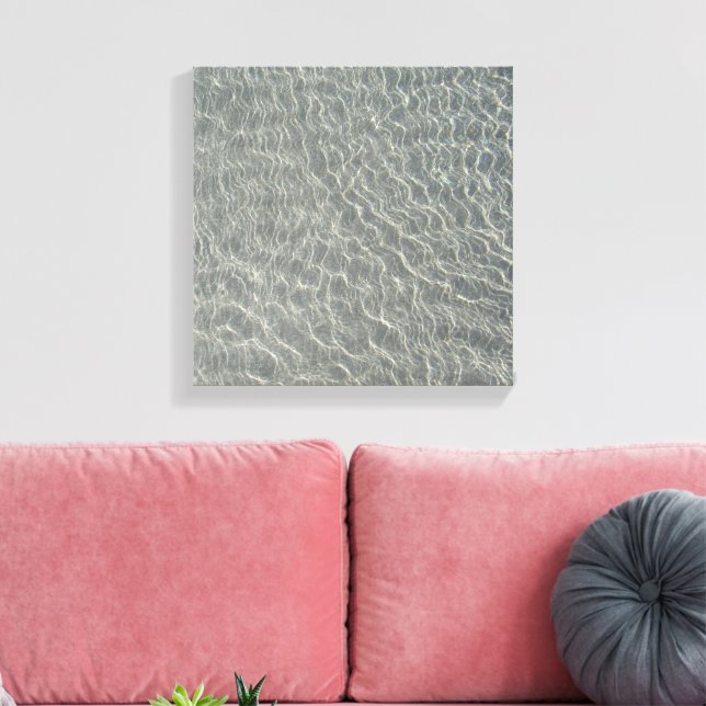 Beach Ocean Water Ripples & Sand   Canvas Print (Insitu(LivingRoom))