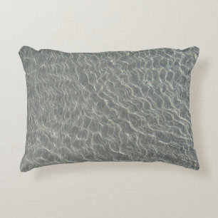 Beach Ocean Water Ripples & Sand Decorative Cushion