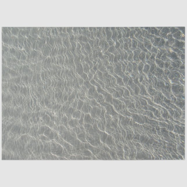 Beach Ocean Water Ripples & Sand Tissue Paper (Front)