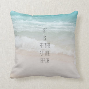 Beach Ocean Waves Cushion