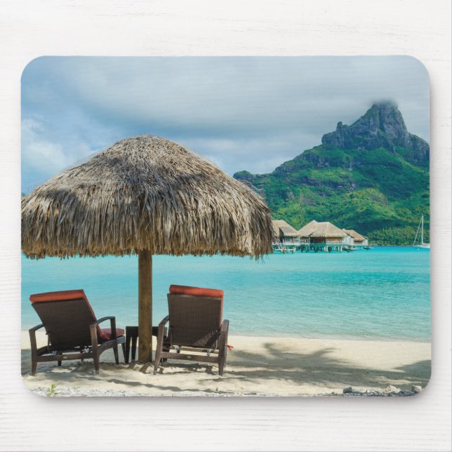 Beach on Bora Bora mousepad (Front)