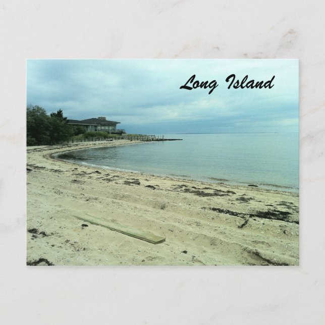 Beach On Shelter Island, NY Postcard (Front)