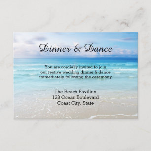 Beach or Destination Wedding Insert Invitation