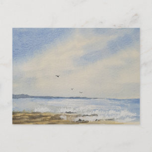 Beach Painting Invitation Postcard