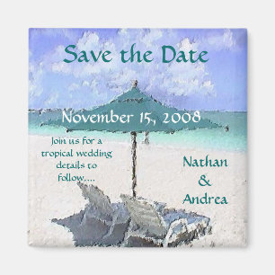 Beach Painting Magnet