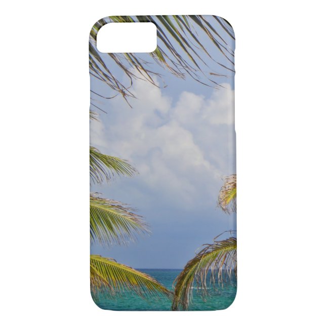 Beach Palm Framed Case-Mate iPhone Case (Back)