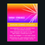 Beach Palm Leaf Silhouette, Travel Agent Advert Flyer<br><div class="desc">Beach Palm Leaf Silhouette,  Travel Agent Advertising Flyers By The Business Card Store.</div>