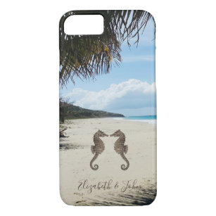 Beach,Palm,Seahorses-Personalised Case-Mate iPhone Case