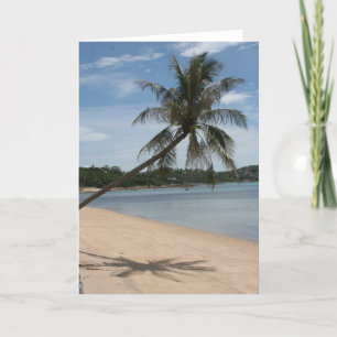 beach palm tree card