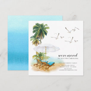 Beach Palm Tree Moving Announcement