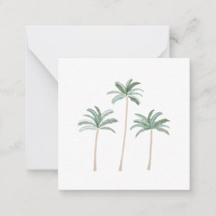 Beach Palm Trees Card