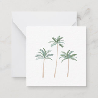 Beach Palm Trees Card