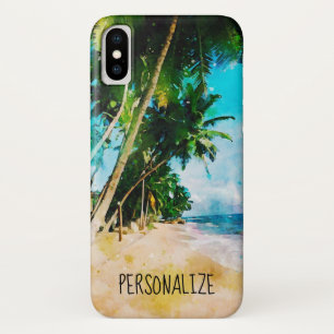 Beach Palm Trees iPhone X Case