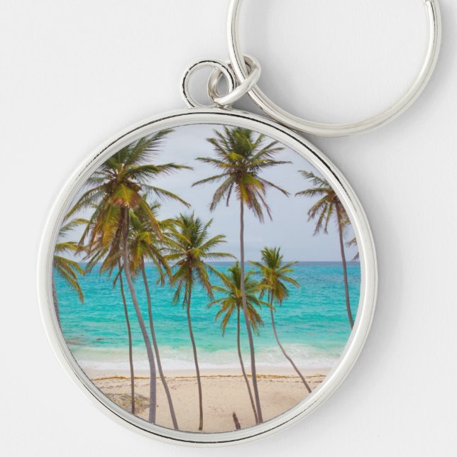 Beach Palms Key Ring (Front)