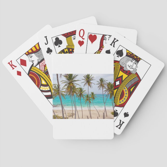 Beach Palms Playing Cards (Back)
