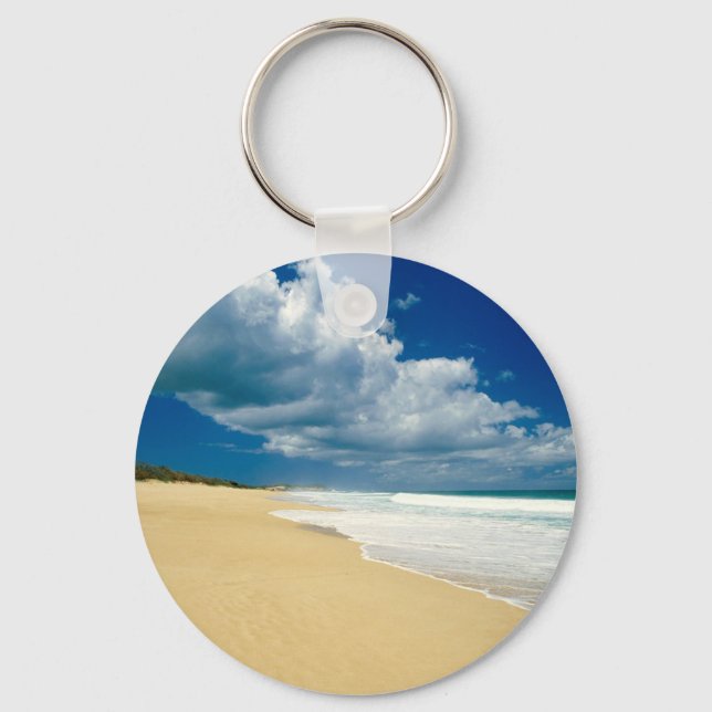 Beach Papohaku Molokai Hawaii Key Ring (Front)