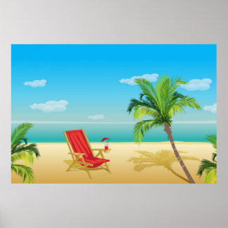 Beach paradise getaway  Poster