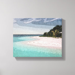Beach, Paradise, Island Canvas Print