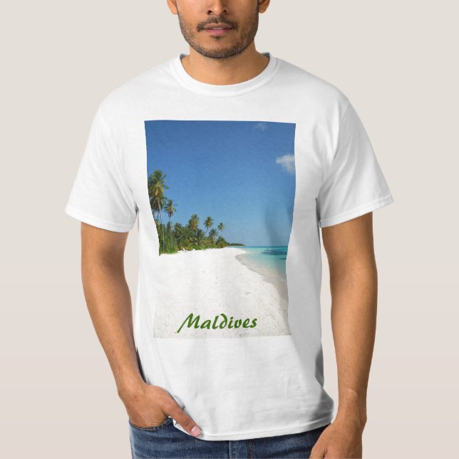 Beach paradise with palm trees T-Shirt (Front)