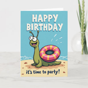Beach Party Birthday Card
