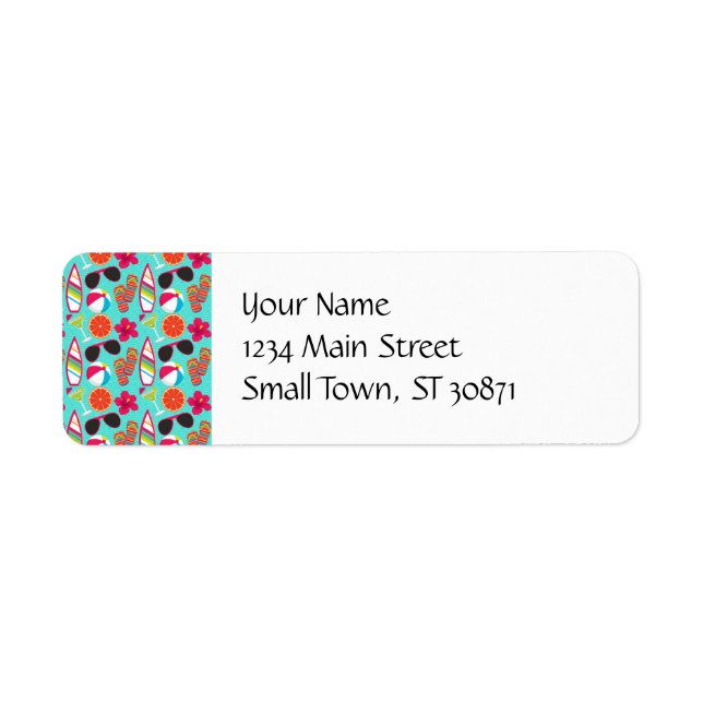 Beach Party Flip Flops Sunglasses Beach Ball Teal (Front)