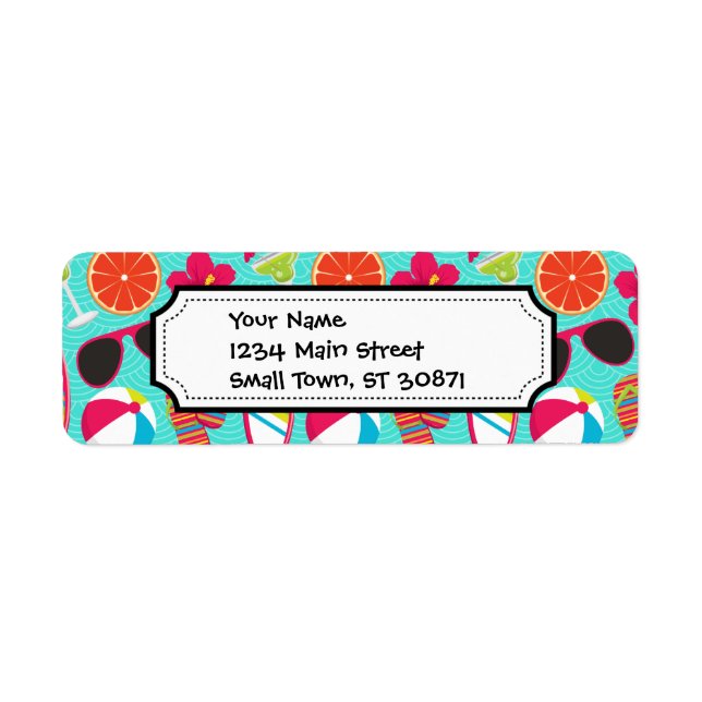 Beach Party Flip Flops Sunglasses Beach Ball Teal (Front)