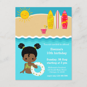 Beach party invitation