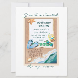 Beach Party © Invitation