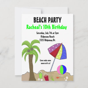 Beach Party Invitation