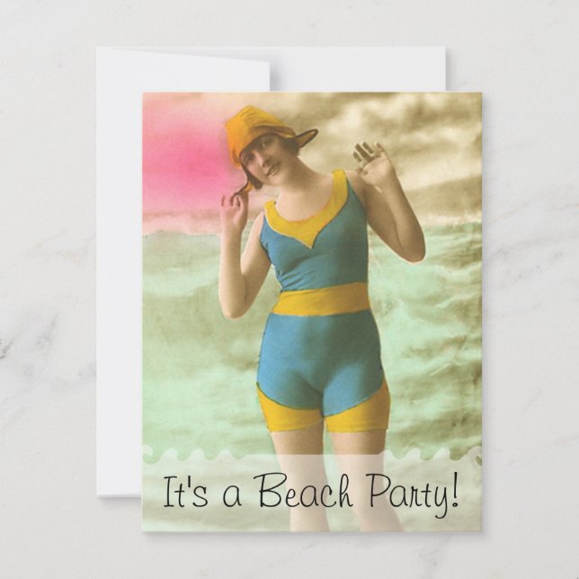 Beach Party Invitation (Front)