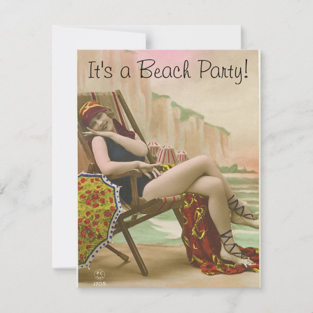 Beach Party Invitation (Front)