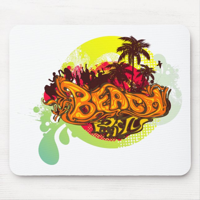 Beach Party Mouse Mat (Front)