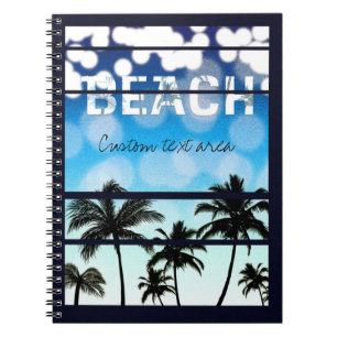 Beach Party Palm Trees Tropical Vintage Journal