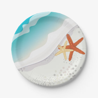 Beach Party Paper Plate