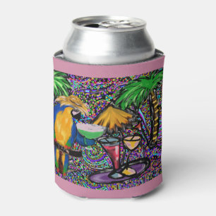 Beach Party Parrot Can Cooler