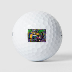 Beach Party Parrot Golf Balls