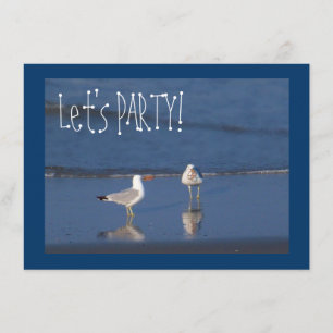 Beach Party Seagulls! Invitation