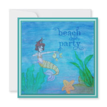 Beach Party Tropical Mermaid Personalised