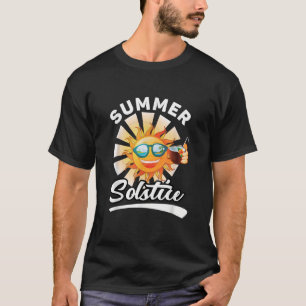 Beach Party Vibes Day of Summer Solstice Midsummer T-Shirt