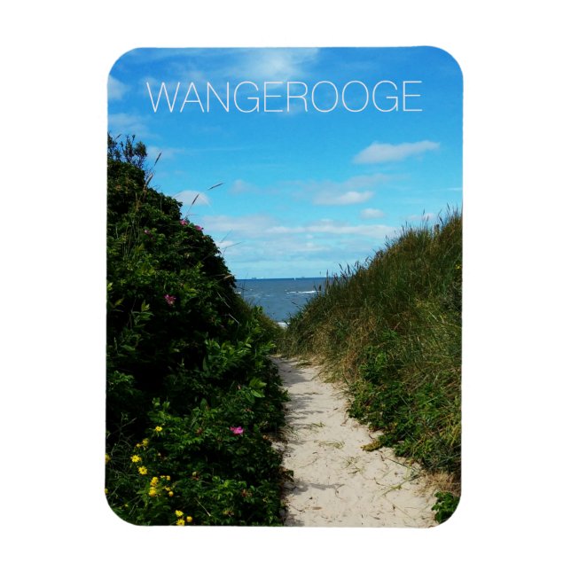 Beach Path, Sand Dunes, Wangerooge, East Frisia Magnet (Vertical)