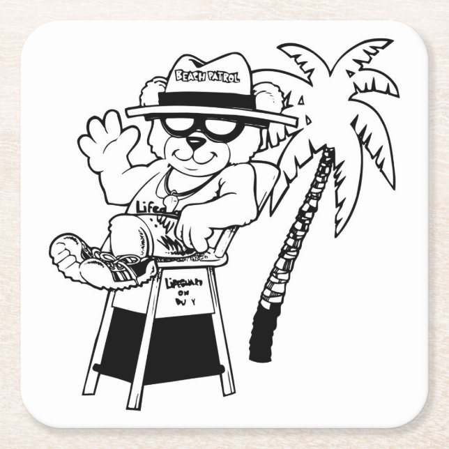 Beach Patrol Coaster Set (Front)