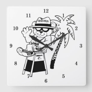 Beach Patrol Wall Clock