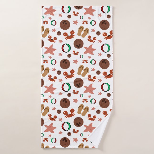 Beach Pattern Bath Towel: Vacation ready Bath Towel (Bath Towel)