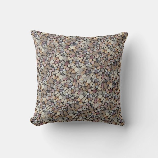 Beach pebbles cushion (Front)