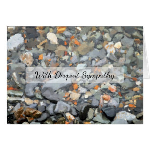 Beach Pebbles Sympathy Card