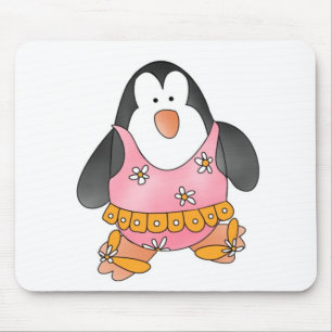 Beach Penguin Mouse Mat
