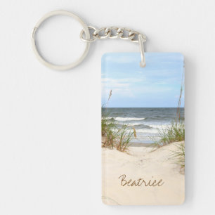 Beach Personalised Keychain